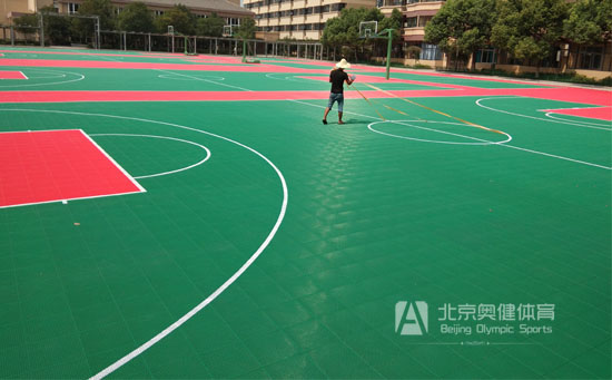 梯扣米格懸浮式地板籃球場(chǎng)