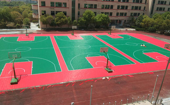 雙層米格懸浮地板籃球場(chǎng)圖片