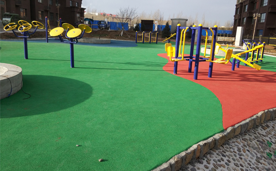 小區(qū)塑膠跑道施工廠家奧健體育先客戶之憂而憂