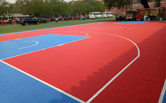 室外懸浮地板籃球場(chǎng)地
