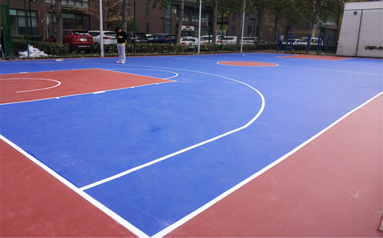 企業(yè)塑膠籃球場(chǎng)圖片