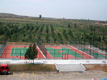 鄂爾多斯運動場圍網(wǎng)建設(shè)施工案例博源煤化工