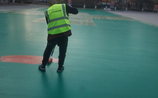 2種硅pu籃球場(chǎng)面層施工工藝分享，滿足不同施工環(huán)境需求