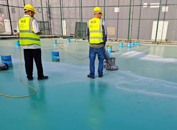 奧茵硅pu球場(chǎng)施工